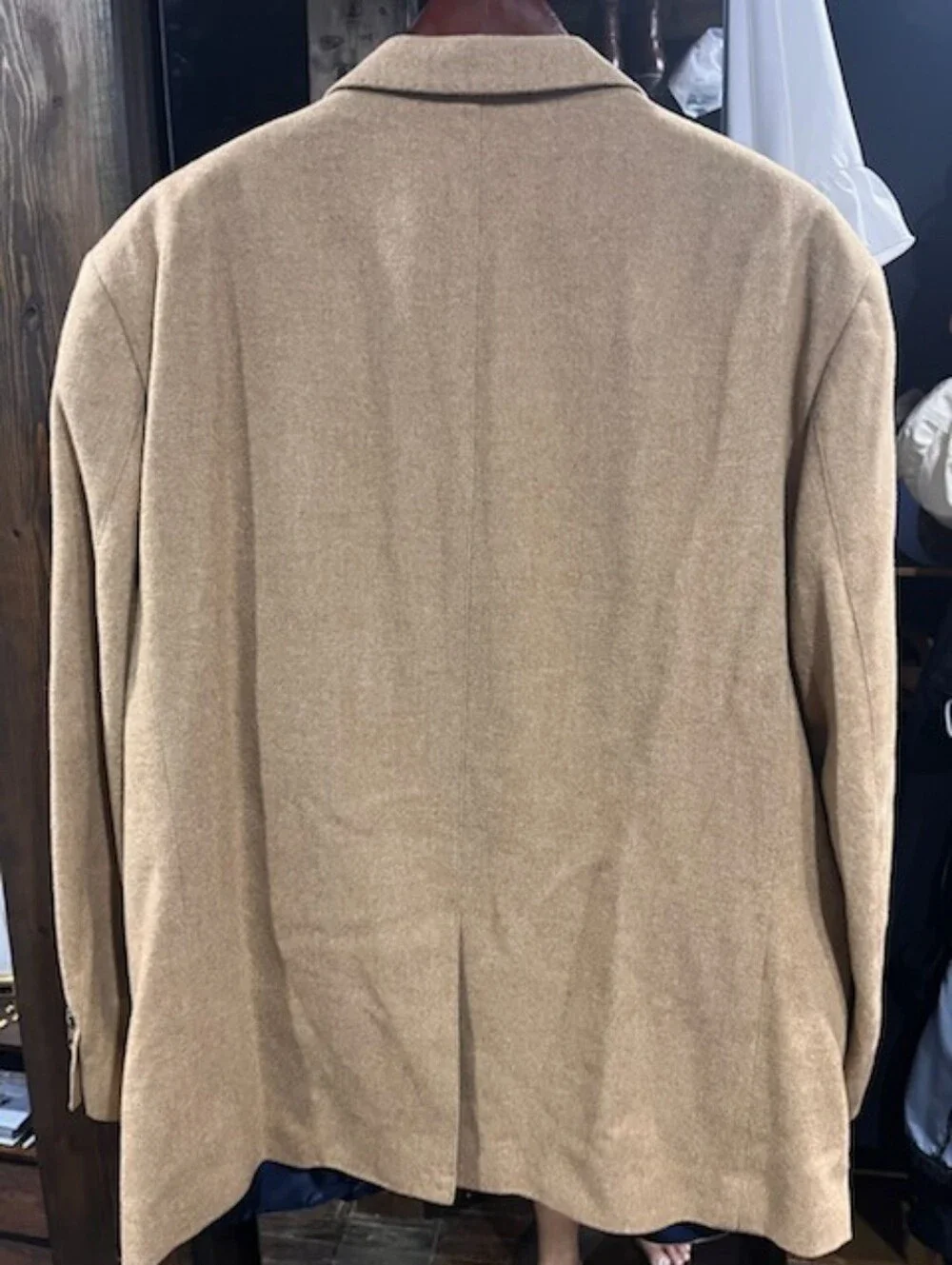 Vintage Men's Tan Camel Hair Blazer - Classic Single-Breasted
